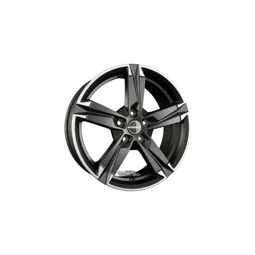 Alufelge BORBET T10 Einteilig Matt Schwarz Poliert 8.00 x 18 ET 48.00 5x114.30