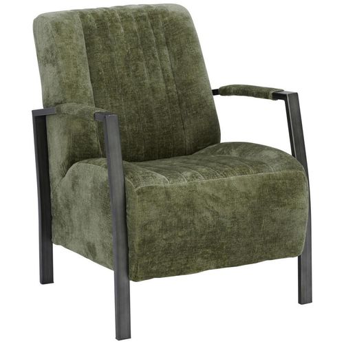 Ambia Home Sessel , Waldgrün , Metall, Textil , 65x83x80 cm , Stoffauswahl, erweiterbar (Typenauswahl) , Wohnzimmer, Sessel, Polstersessel