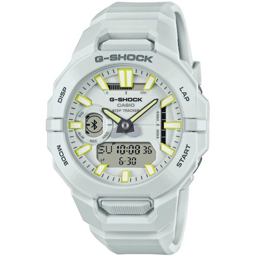 Smartwatch CASIO G-SHOCK, weiß, Smartwatches, Armbanduhr, Herrenuhr, Stoppfunkt., Lifelog Funktion,Hand Moving Funk.