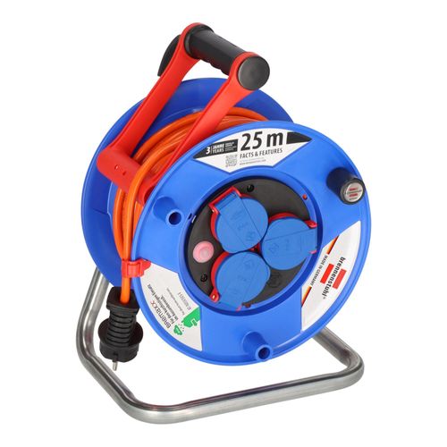 Brennenstuhl Garant IP44 Kabeltrommel | 25m Kabel in orange, 1218740)
