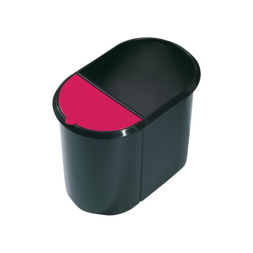 helit Papierkorb Duo-System schwarz/rot (H61039.92)