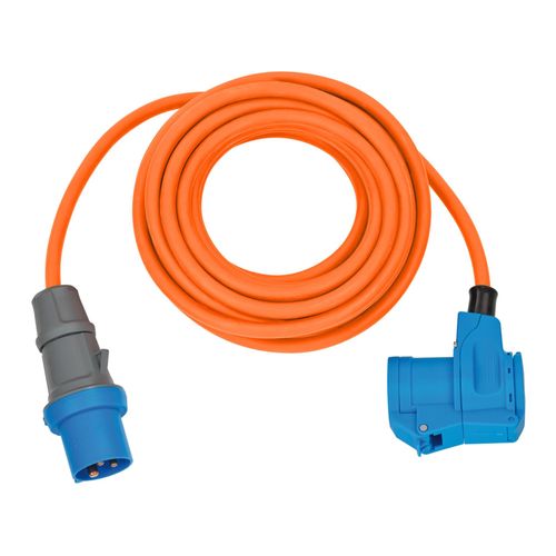 Camping-/Maritim CEE Verlängerungskabel IP44 10m orange H07RN-F 3G2,5 CEE-Stecker, Winkelkupplung 230V/16A ; Brennenstuhl (1167650510)
