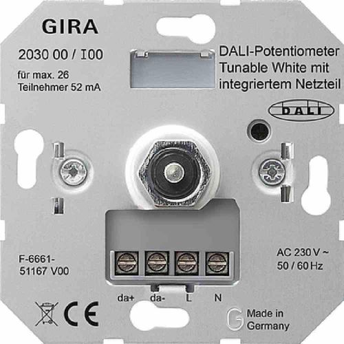 GIRA DALI-Potentiometer Tun.WH Netzt.Einsatz 203000 (203000)