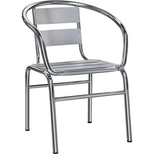 2er-Set COSTA | Alu Bistrostuhl | Alu Stapelstuhl, Alustuhl. Alu Terrassenstuhl