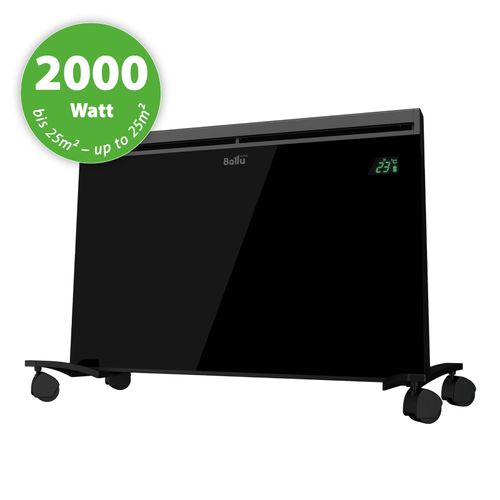 Konvektor Elektroheizung 2000Watt Heizung Heuzlüfter Heizgerät Frostwächter Radiator Plaza 2000W