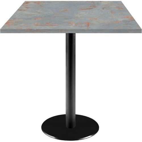 Tisch 70 x 70 cm – rostgraues Rom-Modell
