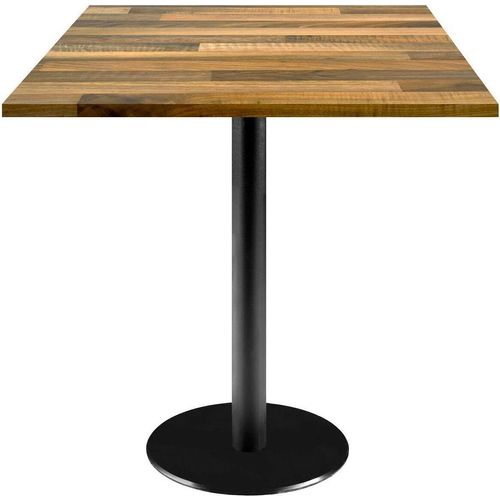 Tisch 70 x 70 cm – Modell Rom aus laminiertem Walnussholz