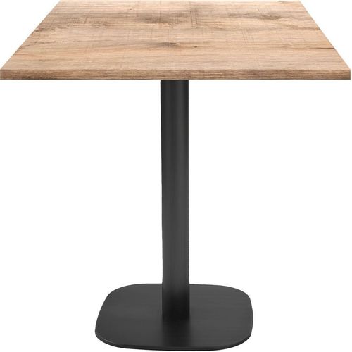 Tisch 70 x 70 cm – rundes Modell, natürliches Tanninholz