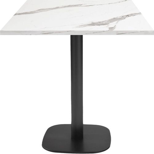 Tisch 70 x 70 cm – rundes Modell aus weißem Marmor