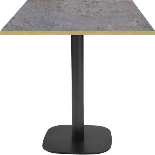 Tisch 70 x 70 cm – rundes Cladeira-Modell mit Messingkanten