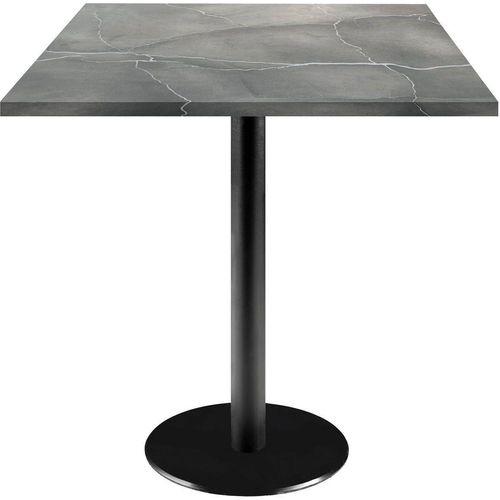 Tisch 70 x 70 cm – Modell „Rome“ mit Marmorierung „Blue Moon“.