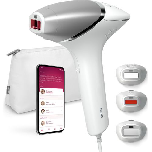 Philips BRI946/00 Lumea IPL 8000 Series Haarentfernungsgerät mit SenseIQ Technologie, 3 Aufsätze für Körper, Gesicht & Präzisionsbereiche