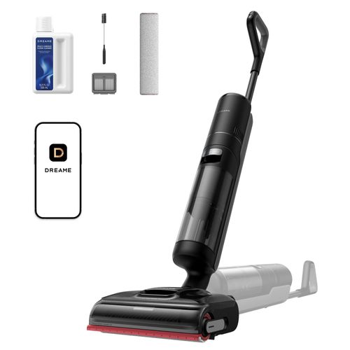 Dreame H15S Nass- und Trockensauger,3-fache Kantenreinigung,KI-Roboterarm,21000Pa Saugkraft,verhedderungsfrei,leise 90°C Trocknung,flaches 180°-Design