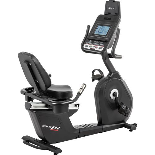 HAMMER Liegeergometer R92 – Recumbent Bike elektrisch, gelenkschonend, 10 Trainingsprogramme, 12 kg Schwungmasse, Heimtrainer mit Sitz & Rückenlehne