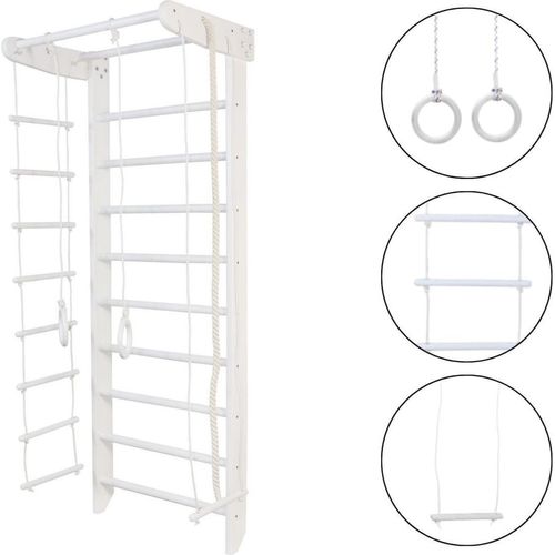 Sprossenwand Numi weiß, für kinderzimmer