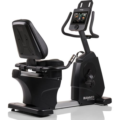 HAMMER Liegeergometer RB 8000 ’25 – Recumbent Bike elektrisch, TFT-Touchscreen, 17 Programme, 14 kg Schwungmasse, ergonomischer Sitz & Rückenlehne