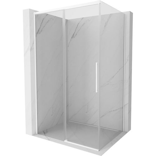 Mexen Rox Schiebeduschkabine 120 x 110 cm, transparent, weiß - 8C2-120-110-20-00