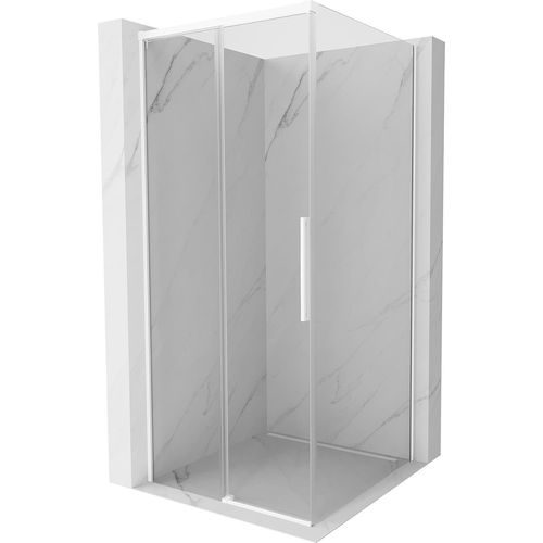 Mexen Rox Schiebedusche 120 x 120 cm, transparent, weiß - 8C2-120-120-20-00