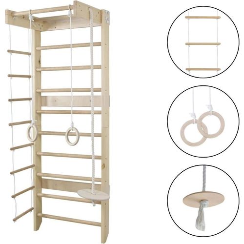Sprossenwand Skandi weiß-farbig, für kinderzimmer