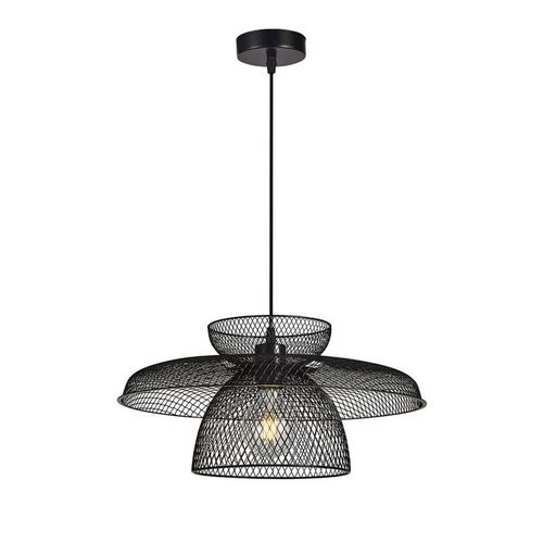 Hängelampe Maronti, schwarz, Ø 43 cm, Metall