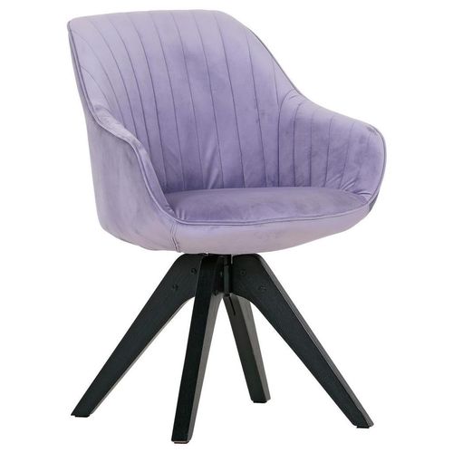 Armlehnstuhl , Schwarz, Flieder , Textil, Holz , Eiche , massiv , eckig, konisch , 60x83x65 cm , Stoffauswahl, Sitzfläche 360° drehbar , Esszimmer,