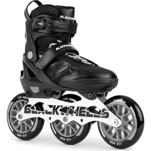 Inlineskates Blackwheels schnelle Geschwindigkeit Dynamic Schwarz Rollschuhe regulierbar in 2 Größen 39-42