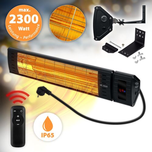 Heizstrahler Terrassenheizer Wandstraher Infrarot Hellstrahler Fernbedienung WIH-2300R Mi-Heat