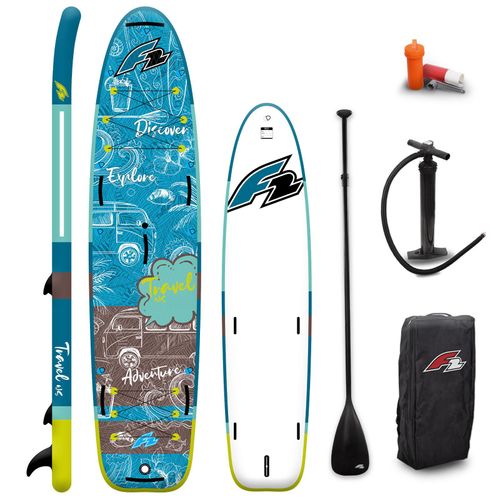 F2 SUP Stand Up Paddle Board Travel 12'5'' Blau 2024