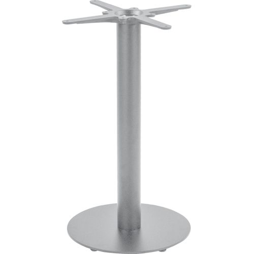Tischgestell Bistrotische & Esstische Standfuß rund Einzelsäule 50x50x72 cm silber