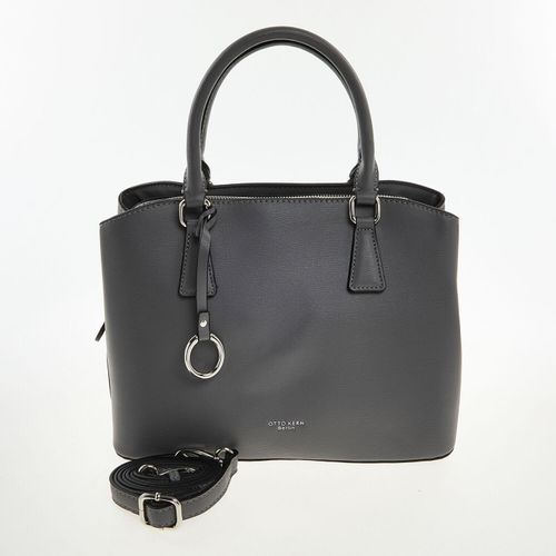 Graue Henkeltasche mit Logo