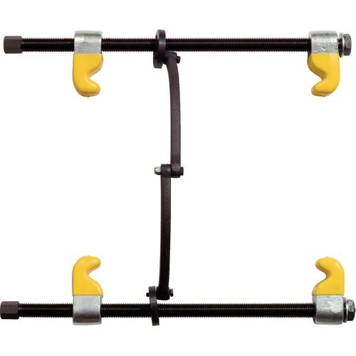 KS Tools Federspanner mit Sicherheitsbügel, kunststoffbeschichteten Haken, 300mm
