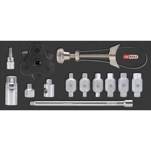 KS TOOLS Ölablassschrauben- und Ölfilter-Satz 13tlg. - 150.9300