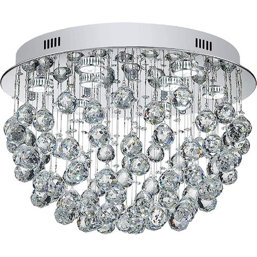 Modern Deckenleuchte K9-Kristall Kronleuchter Rund Deckenlampe GU10 Schlafzimmerlampe