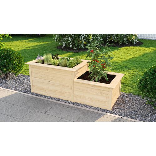 weka Stufenhochbeet 669 Hochbeet aus Holz, Juwel Pflanzenaufzucht