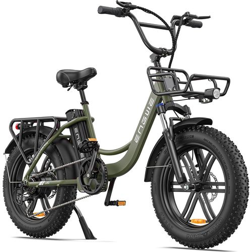 ENGWE E Bike, City E-Bike & E-Hollandrad mit 48V 13Ah Akku bis zu 150km, 20*4.0 Zoll, SHIMANO 7-Gang, 250w Motor&25km/h, LCD-Display, L20/L20 Boost