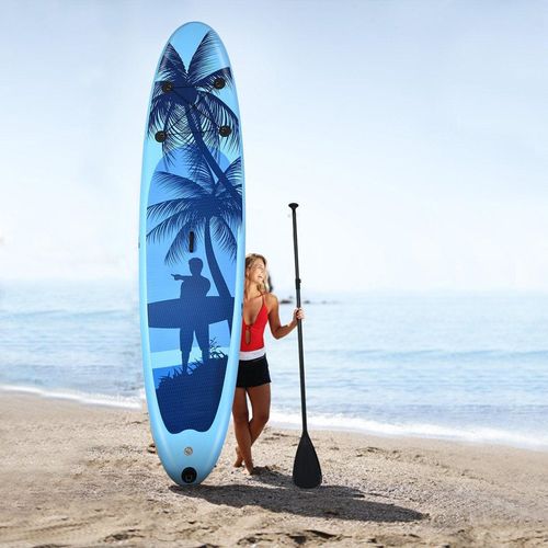 SUP Board Aufblasbar Stand up Board Paddelboard Blau-L