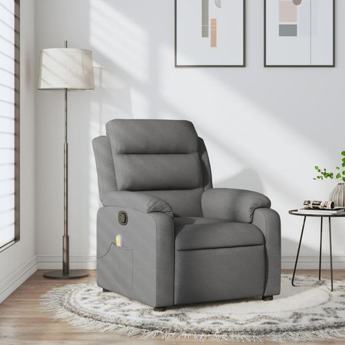 Langlebige Massage-Relaxsessel, Stoff, Dunkelgrau,Fernseh- & Relaxsessel Möbel89958