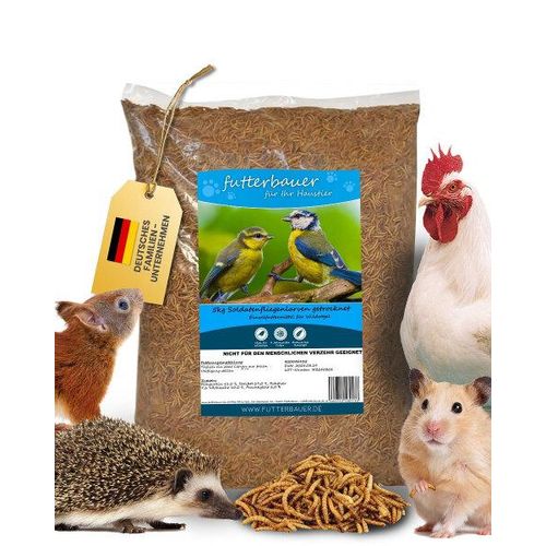 5kg Futterbauer Soldatenfliegenlarven wie MehlwÃ¼rmer Vogelfutter, Fischfutter