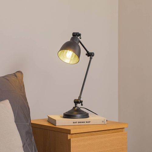Tischleuchte Emoti, anthrazit, 45 cm hoch, verstellbar