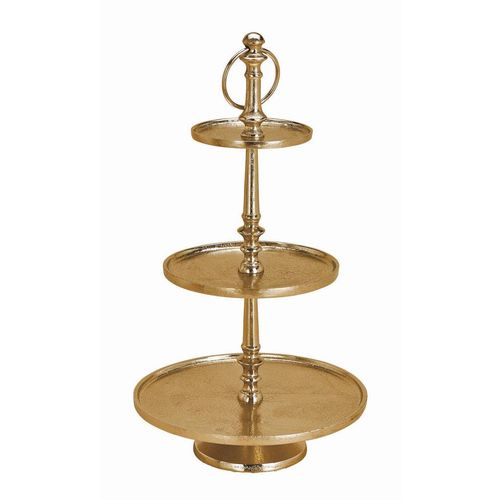 Etagere , Metall , 55 cm , Tragegriff, zerlegbar , Tischkultur & Servieren, Etageren