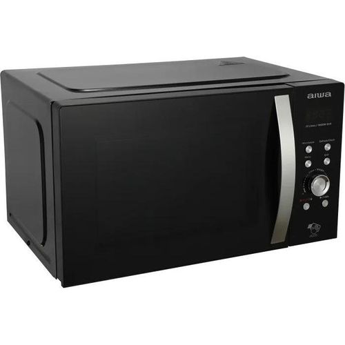 AIWA MW-230DG/BK, Mikrowelle mit Grill, Fassungsvermögen of 23 Liter, Leistung of 800W und elektronische Steuerung, Farbe Schwarz