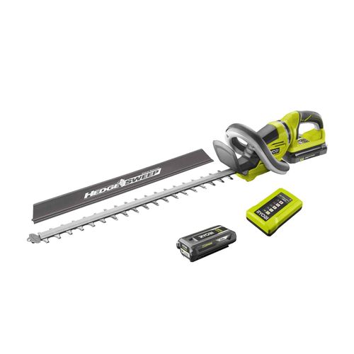 RYOBI Akku-Heckenschere RHT36C61R20S 36V 2Ah, Heckenschneider, Akku-Schere, Heckentrimmer, Strauchschere 60cm