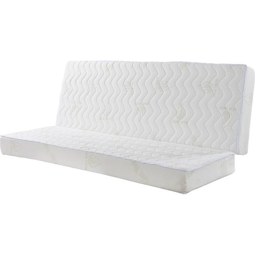 Klappliege Matratze aloe vera ALOHA von NATUREA, Tiefe 16 cm - 130 × 190 cm
