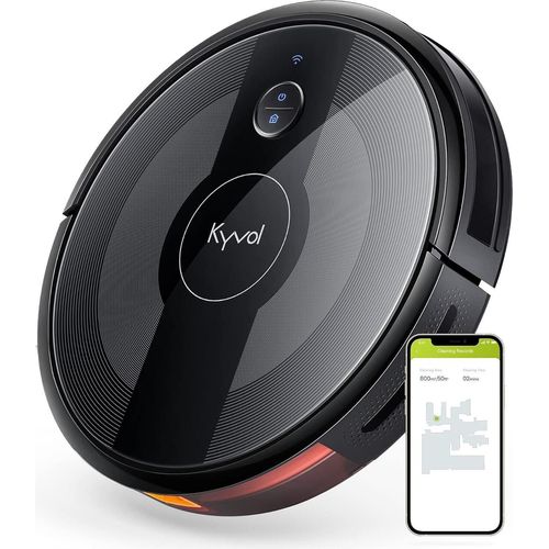 Saugroboter E20 2000PA Roboterstaubsauger, 150 Minuten Akkulaufzeit, WLAN Roboter Ultraflaches Design(7,2cm), Gründliche Reinigung Teppichen, Hartböden