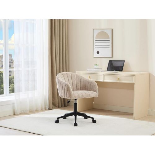 Bürostuhl - Stoff - Beige - Höhenverstellbar - TOSILI