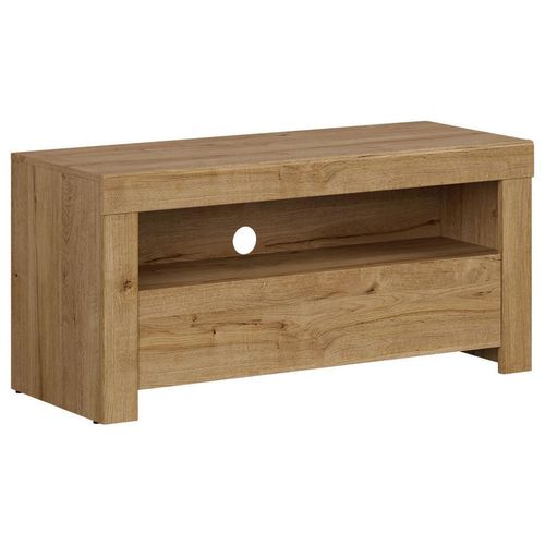 Lowboard , Eiche , Holzwerkstoff , 1 Schubladen , 106x50.5x42 cm , Wohnzimmer, Wohnwände, Lowboards
