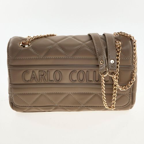 Beigefarbene gesteppte Schultertasche Image