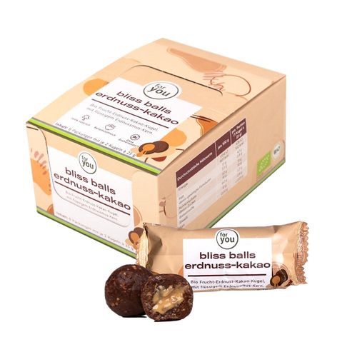 for you bliss balls erdnuss kakao 6er-Packung