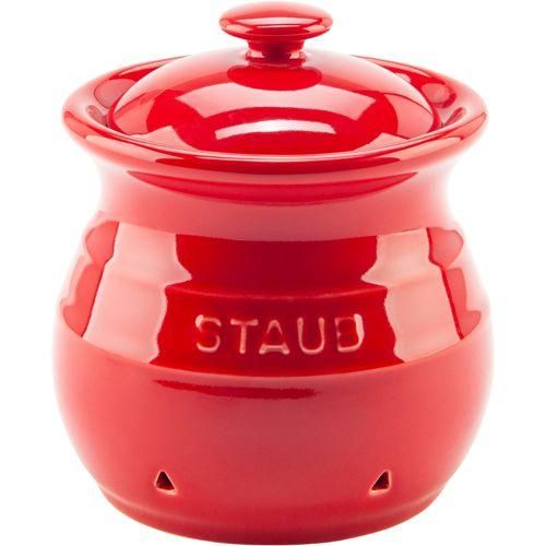 Staub Knoblauch Aufbewahrung 11 cm kirschrot