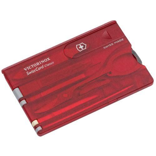 Victorinox SWISSCARD rot transparent
